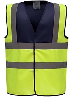 Yoko HVW 100 Hi-Vis bezpečnostní vesta 79.W100 navy/hi vis yellow Yoko HVW 100 Hi-Vis bezpečnostní vesta 79.W100 navy/hi vis yellow