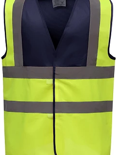 Yoko HVW 100 Hi-Vis bezpečnostní vesta 79.W100 navy/hi vis yellow