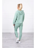 Sportovní sada s pruhy tmavě mátová Sportovní sada s pruhy tmavě mátová