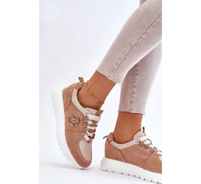 Dámská sportovní obuv na platformě Béžove Aisha Dámská sportovní obuv na platformě Béžove Aisha