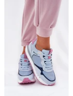 Semišové Lehká Sportovní Obuv Dámská Big Star model 21690804 HIPOLY SYSTEM Modrá - Big Star Shoes Semišové Lehká Sportovní Obuv Dámská Big Star model 21690804 HIPOLY SYSTEM Modrá - Big Star Shoes