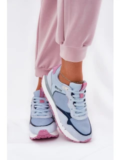 Semišové Lehká Sportovní Obuv Dámská Big Star model 21690804 HIPOLY SYSTEM Modrá - Big Star Shoes