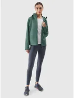 Dámská větruodolná bunda softshell membrána 5000 4F - zelená