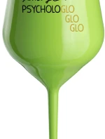 MOJE PSYCHOLOGLOGLOGLO - zelená nerozbitná sklenice na víno 470 ml