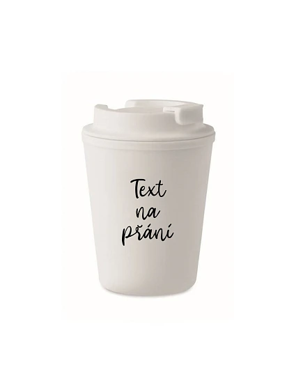 TEXT NA PŘÁNÍ - bílý termohrnek 300 ml