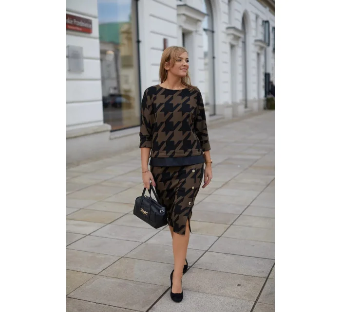 Dámská souprava M377 hnědočerná -  La Aurora