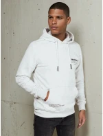 Pánská mikina s kapucí světle šedá Dstreet BX5690 Pánská mikina s kapucí světle šedá Dstreet BX5690