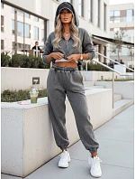 Dámské kalhoty DREY šedé FashionStreet UY3064 Dámské kalhoty DREY šedé FashionStreet UY3064