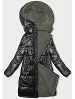 Dámská silná oboustranná zimní bunda černá-khaki (V768g) Dámská silná oboustranná zimní bunda černá-khaki (V768g)