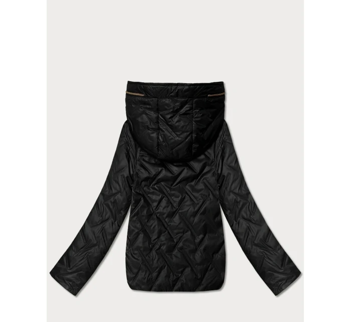 pikowana kurtka damska Goodlookin czarna model 22004206 - S'WEST pikowana kurtka damska Goodlookin czarna model 22004206 - S'WEST