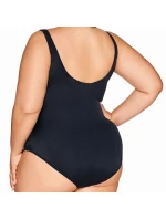 Dámské jednodílné plavky 61 black plus - AVA