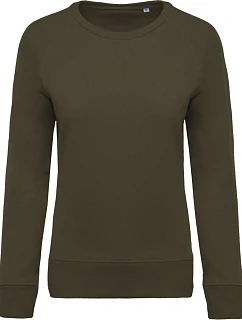 Kariban K 481 Dámská raglánová mikina z bio bavlny 20.K481 mossy green