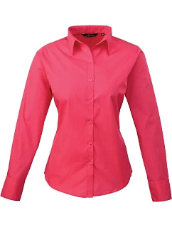 PR 300 Popelínová halenka s dlouhým rukávem pink model 22480040 - Premier