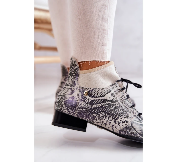 Dámské kozačky Suede  Béžové model 21577113 - Maciejka