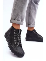 Dámské Tenisky Big Star Vysoké Zateplené Černé EE274110 Dámské Tenisky Big Star Vysoké Zateplené Černé EE274110