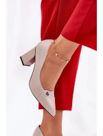 Elegantní Lodičky Na Podpatku Vinceza 62224 Šedé