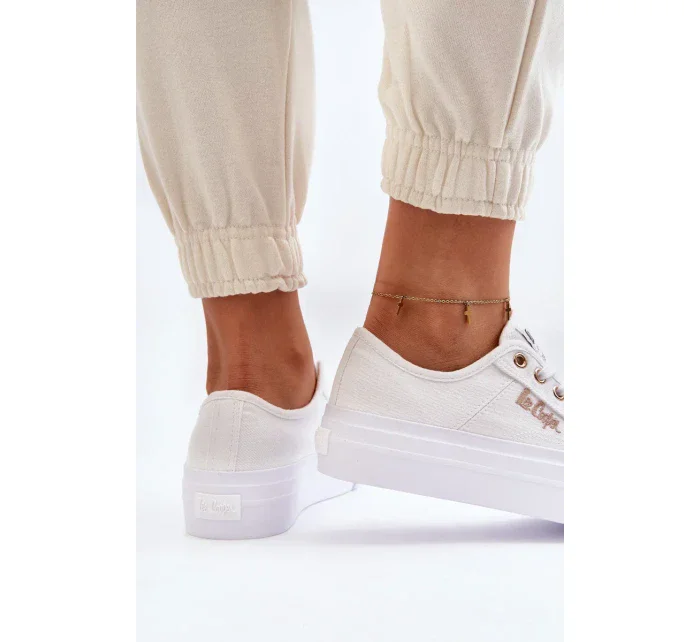 Dámské Tenisky na platformě Lee Cooper Bílé Dámské Tenisky na platformě Lee Cooper Bílé