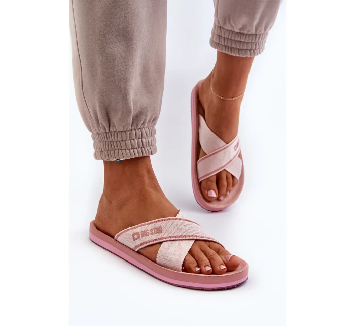 Dámské pantofle Big Star Růžové Dámské pantofle Big Star Růžové