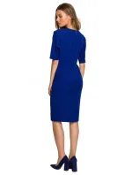 Zavinovací šaty S313  královsky modré - Stylove