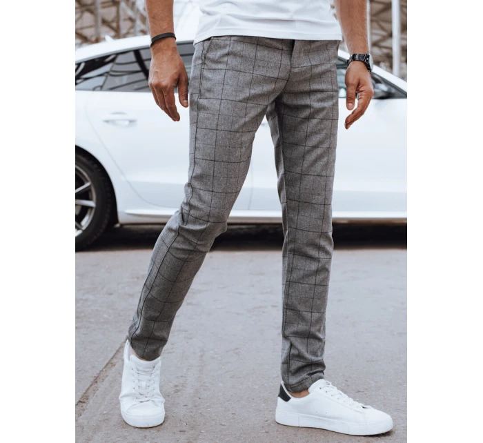 Pánské volnočasové kalhoty tmavě šedé FashionStreet UX4403