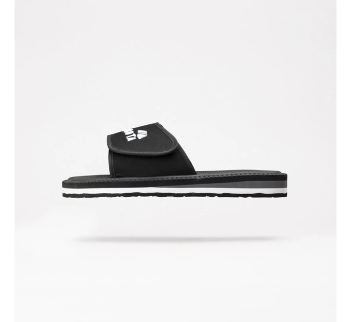 Pánské plážové žabky na suchý zip k bazénu černé Kubota