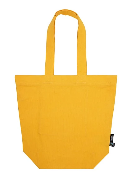 Neutral O 90053 Taška z bio fairtrade bavlny se zipem 77.0053 okay orange