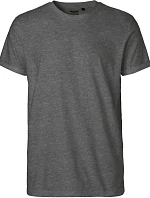 Neutral O 60012 Pánské bio tričko s ohrnutými rukávy 77.6012 dark heather