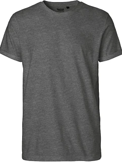 Neutral O 60012 Pánské bio tričko s ohrnutými rukávy 77.6012 dark heather
