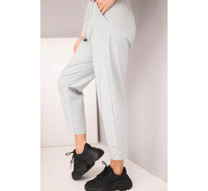 Kalhoty s kapsami Summer Punto šedý melír