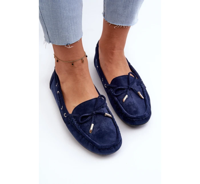 Dámské modré semišové mokasíny Si Passione Dámské modré semišové mokasíny Si Passione