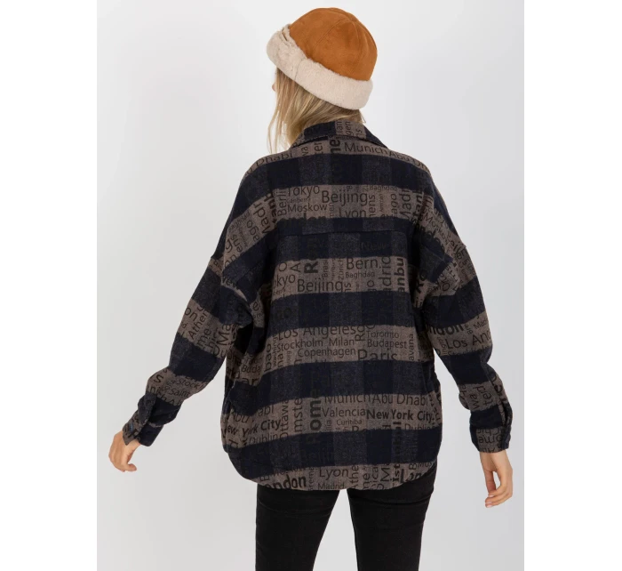 Košile DN KS 3990.95P tmavě modrá