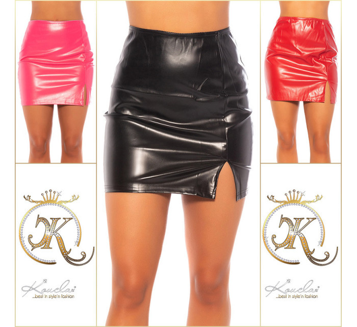Sexy Koucla leather look skirt