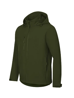 Trail softshellová bunda pánská military