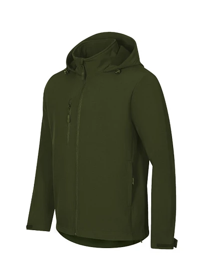 Trail softshellová bunda pánská military