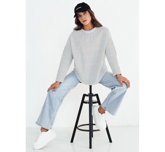 Dámská oversize mikina PEILLE bílá FashionStreet RY2364