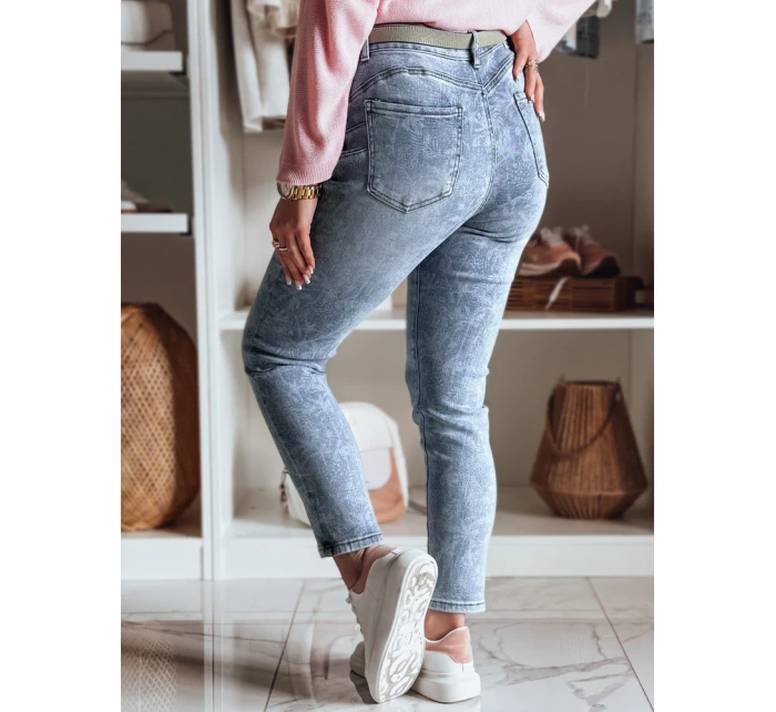Dámské džínové kalhoty slim fit s páskem blue Dstreet model 21985248 - FashionStreet Dámské džínové kalhoty slim fit s páskem blue Dstreet model 21985248 - FashionStreet