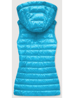 Světle modrá prošívaná dámská vesta (23039-240)