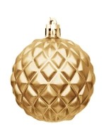 DEKORATIVNÍ PLASTOVÁ CETKA 6CM SADA 35 KS ZLATÁ