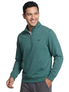 Skechers Weekend Easy 1/4 Zip LT269-STOL zelené L