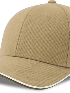 6 panelová sandwich  khaki model 22450281 - Atlantis Headwear