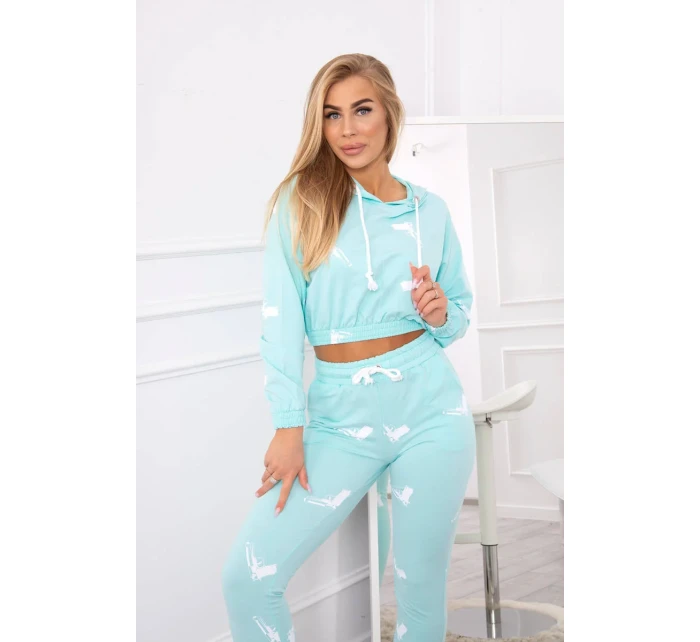 Sada s potiskem pistole mint Sada s potiskem pistole mint