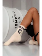 Dámské Ponožky S Pásky A model 21683195 C Ecru - Milena