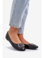 Eko kožené baleríny se zdobením černé model 21684298 - Boto Eko kožené baleríny se zdobením černé model 21684298 - Boto