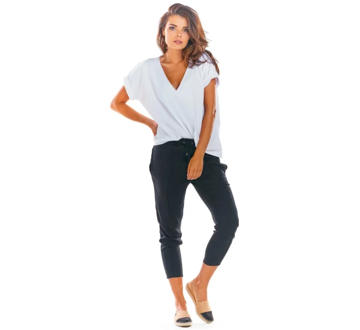 Dámské 3/4 kalhoty A306 Černá - Awama