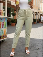 Dámské tepláky s vysokým pasem zelené FashionStreet UY2957