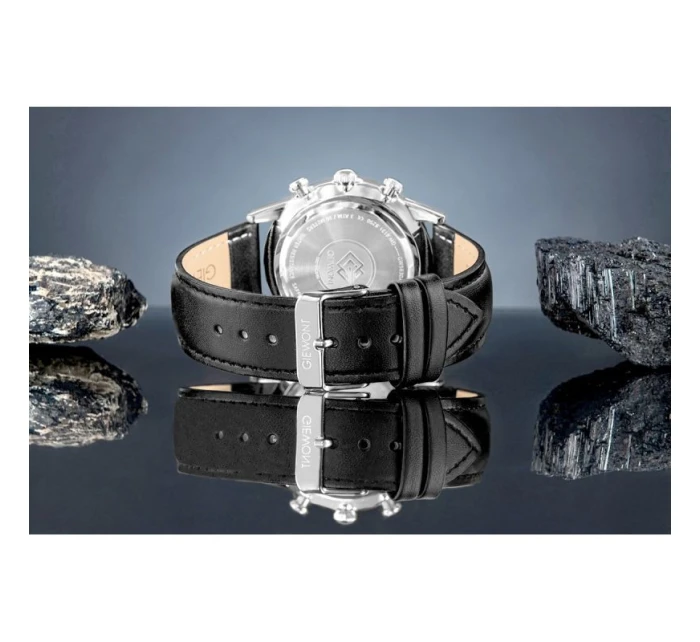 Pánské hodinky Giewont Chronograph Sapphire Black and Blue GW5630-A3