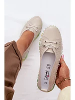 Kožené dámské polobotky model 22100343 Béžové - S.Barski Kožené dámské polobotky model 22100343 Béžové - S.Barski