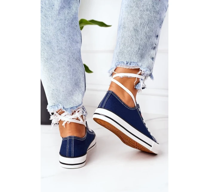 Dámské Klasické Tenisky Tmavě Modré Ecoma Dámské Klasické Tenisky Tmavě Modré Ecoma