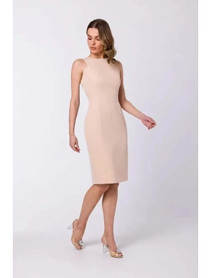 Dámské šaty model 21154026 Béžová - STYLOVE
