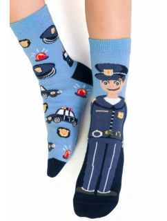 Chlapecké vzorované ponožky 014 BLUE 29-31